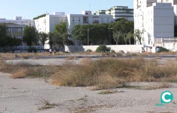 Solar donde se prevé construir el proyecto del nuevo hospital de Cádiz. 
