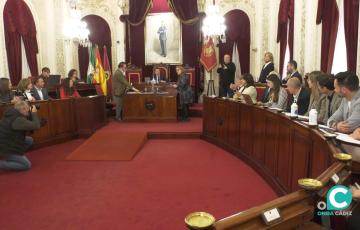 Sesión ordinaria del Ayuntamiento de Cádiz correspondiente al mes de marzo. 