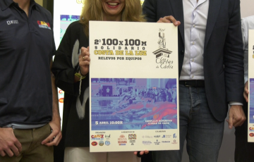 Detalle del cartel del acontecimiento presentado este martes