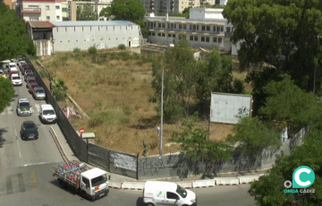 Solar del antiguo Pabellón Portillo en la esquina de las calles Ciudad de Santander y Brunete