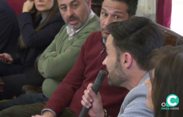 David de la Cruz durante la intervención en un Pleno en una imagen de archivo