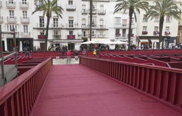 Palcos en la plaza de la Catedral en una imagen de archivo