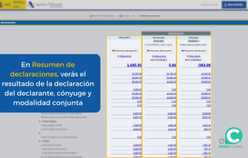 Imagen de la pagina web de Hacienda 
