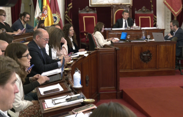 Un momento del debate celebrado durante este jueves en el Ayuntamiento