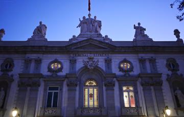 Vistas de la fachada de la sede del Supremo