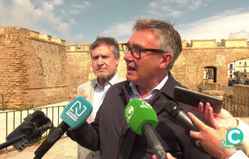 Manuel Gavira durante su comparecencia ante los medios de comunicación