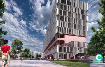 infografía de alguna de las edificaciones que se levantarán sobre los antiguos depósitos de tábacos