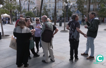 Imagen de la movilización en la plaza de San Juan de Dios este viernes