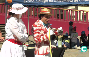 Alguna de las actividades efectuadas este lunes en la capital gaditana