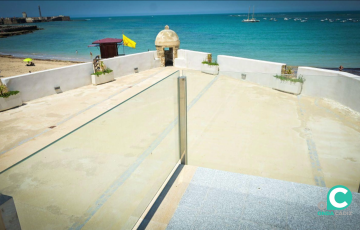 Recreación del proyecto sobre el emblemático espacio patrimonial junto a La Caleta