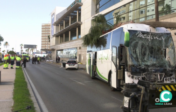 Lugar del siniestro en una imagen de archivo