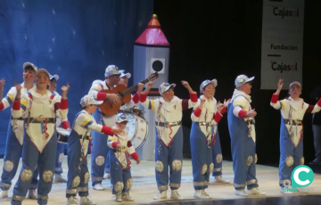 Una agrupación infantil durante el pasado concurso 