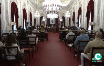 Imagen de la sesión plenaria ordinaria celebrada este jueves en el Ayuntamiento