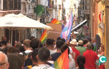Marcha del Orgullo por las calles de Cádiz en 2024. 