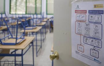 Aula de un centro educativo en una imagen de archivo