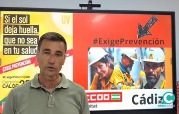 CCOO presenta una campaña ante la llegada de las altas temperaturas.