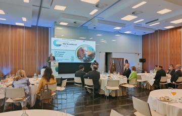 Inauguración del  VIII Desayuno Informativo organizado por la entidad en el Parador Atlántico. 