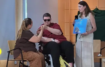 Distintas demostraciones se efectuaron durante el acto de este martes.