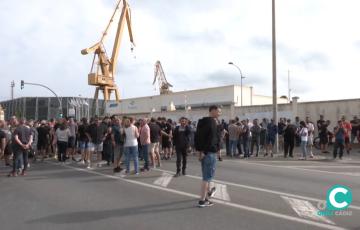 Concentración de los trabajadores del sector del metal. 