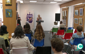 Una de las intervienientes durante el encuentro celebrado este miércoles 