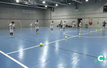 Jugadores del equipo gaditano en un entrenamiento durante la pasada temporada
