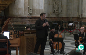Un momento de la actuación en el templo catedralicio