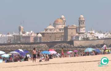 Imagen del litoral urbano de la capital gaditana