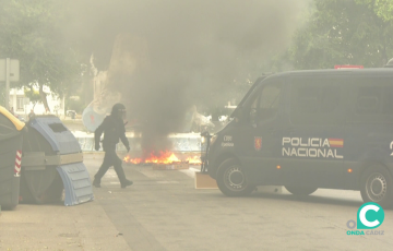 Imágenes de incidentes en la barriada puertorrealeña