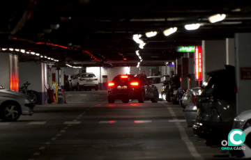 Interior del estacionamiento subterraneo del casco histórico