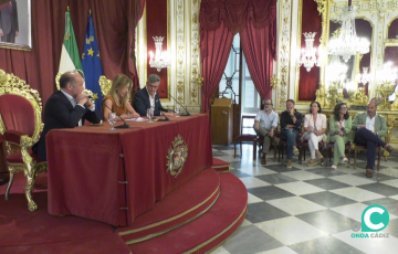 Un momento del acto celebrado en el Salón del Palacio Provincial
