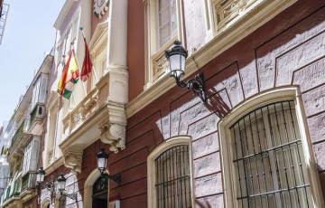 Fachada del Museo de las Cortes de Cádiz. 