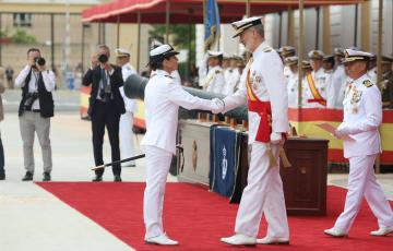 Un momento del acto castrense celebrado este viernes