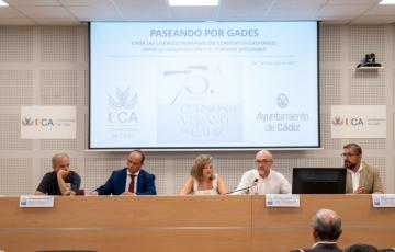 Una de la sesiones celebradas este lunes sobre la hecho romano en la capital gaditana