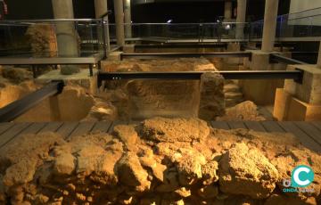 Interior del yacimiento arqueológico Gadir en Cádiz. 