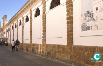 Fachada del Mercado Central de Cádiz. 