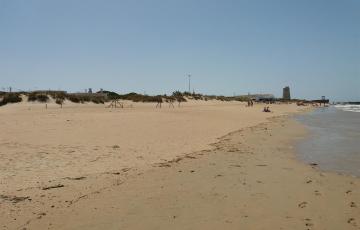 La playa de la localidad jandeña en una imagen de archivo