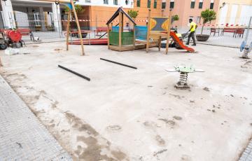 Uno de los parques infantiles de la ciudad.