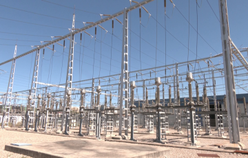 Subestación eléctrica en la provincia