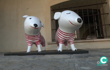 Una de las creaciones de la muestra en el espacio histórico