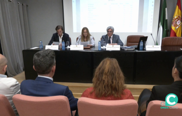 Un momento del acto celebrado en la institución este viernes