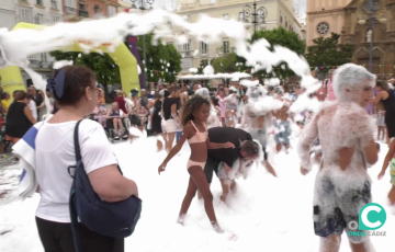Un momento de la celebración en la mañana de este viernes