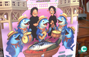 Detalle de la obra que difunde la participación a la fiesta que despide el estío para el 22 de agosto.