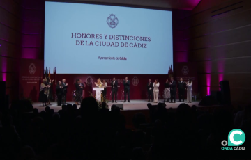 imagen de la ceremonia celebrada el pasado 2024 en la capital gaditana