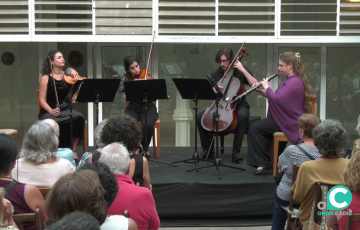 Un momento de la actuación del pasado lunes en el ECCO