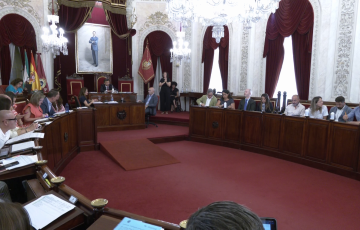 Arco plenario de la pasada sesión del mes de junio