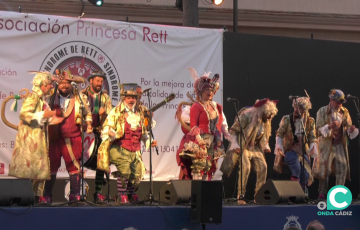 La comparsa Las Ratas durante su actuación en la cita