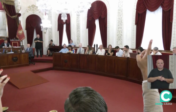 Un momento de la votación en la sesión plenaria durante este jueves 