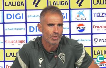 Garitano en su comparecencia de prensa