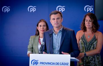 Un momento de la rueda de prensa de este martes en la sede de la formación