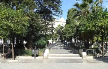 Imagen del lugar del suceso en el centro de la ciudad